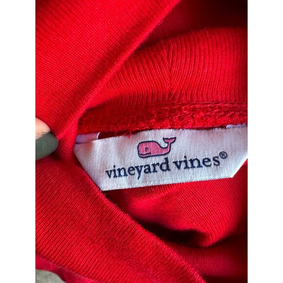 Vineyard Vines Red White Striped Classic Turtleneck Sweater S Pima Cotton/Modal - Picture 6 of 13